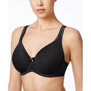 Wacoal Retro Chic Seamless Underwire Contour‎ Bra 853186 Black 34DDD 34 DDD